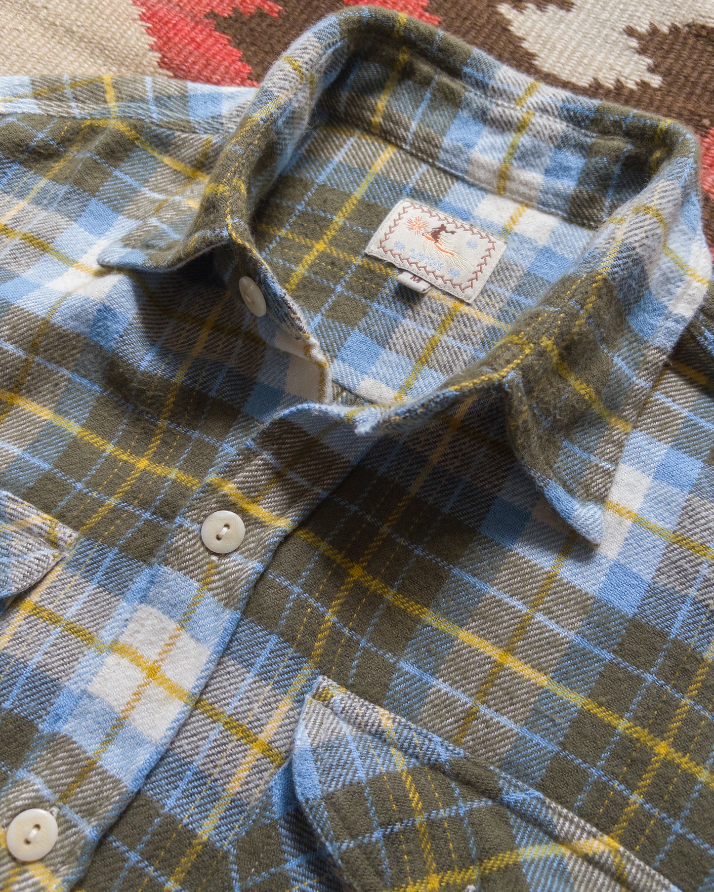 Washed Flannel Workshirt - Gold Ravine