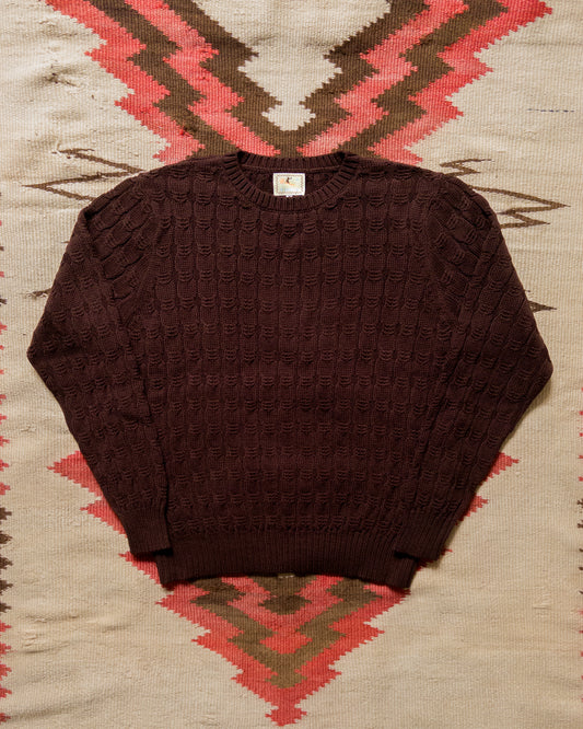 Highland Cableknit Sweater - Brown