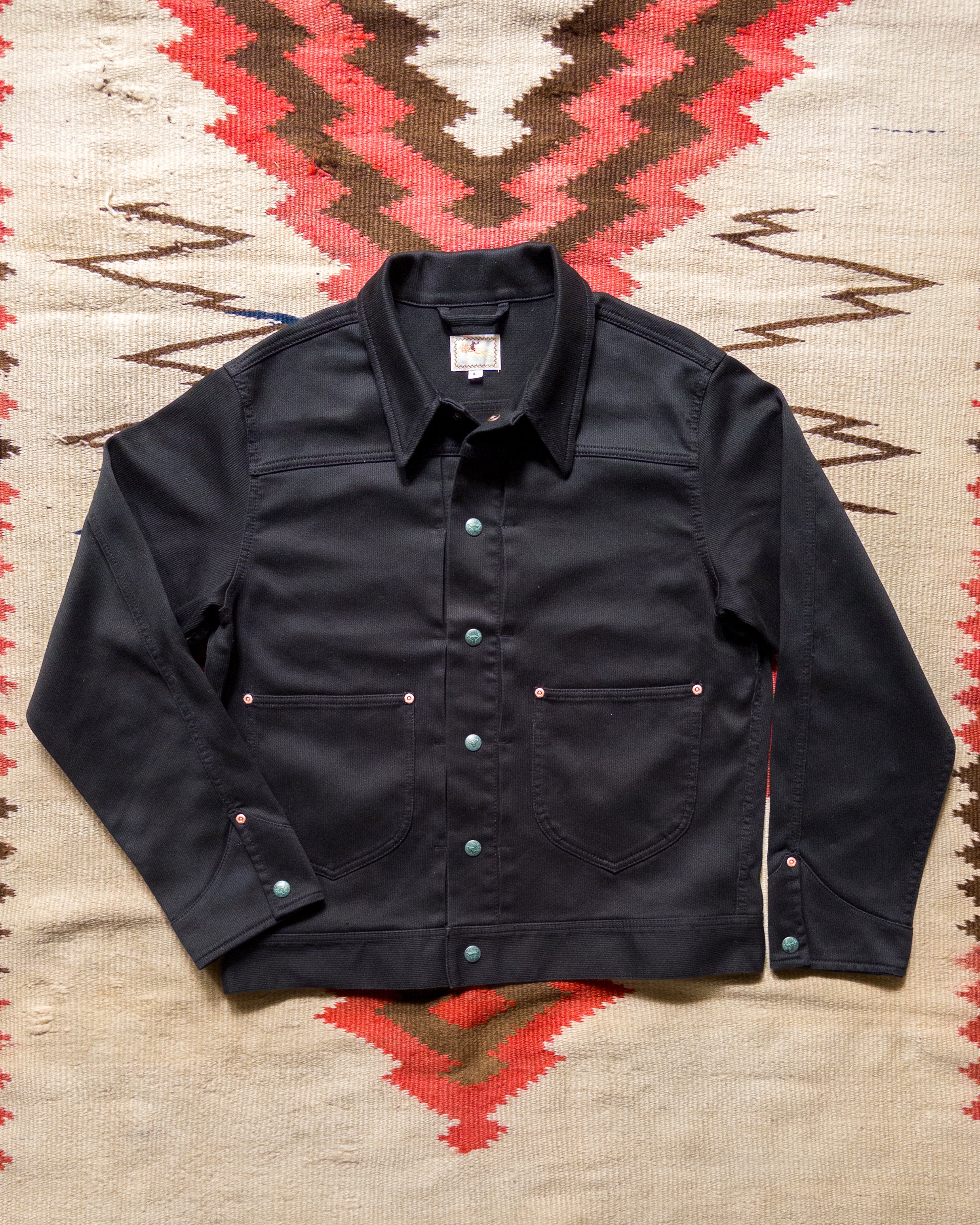 Bedford Cord Ranch Jacket Black – Wythe - Main Image