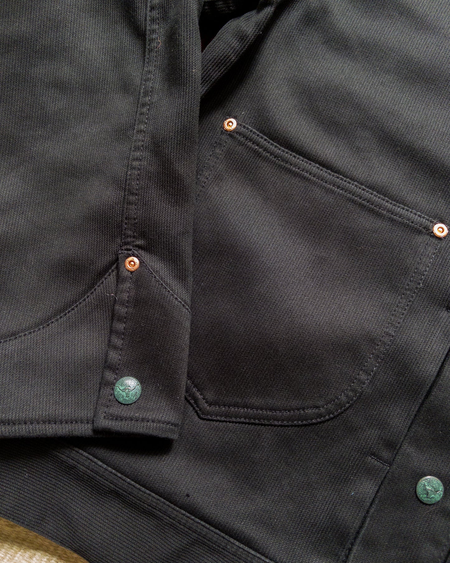 Bedford Cord Ranch Jacket - Black