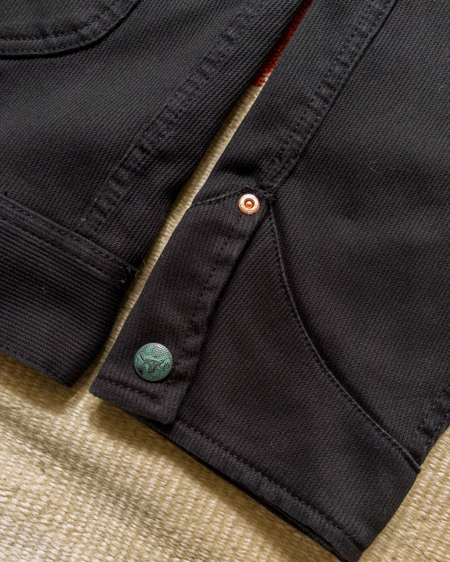 Bedford Cord Ranch Jacket - Black