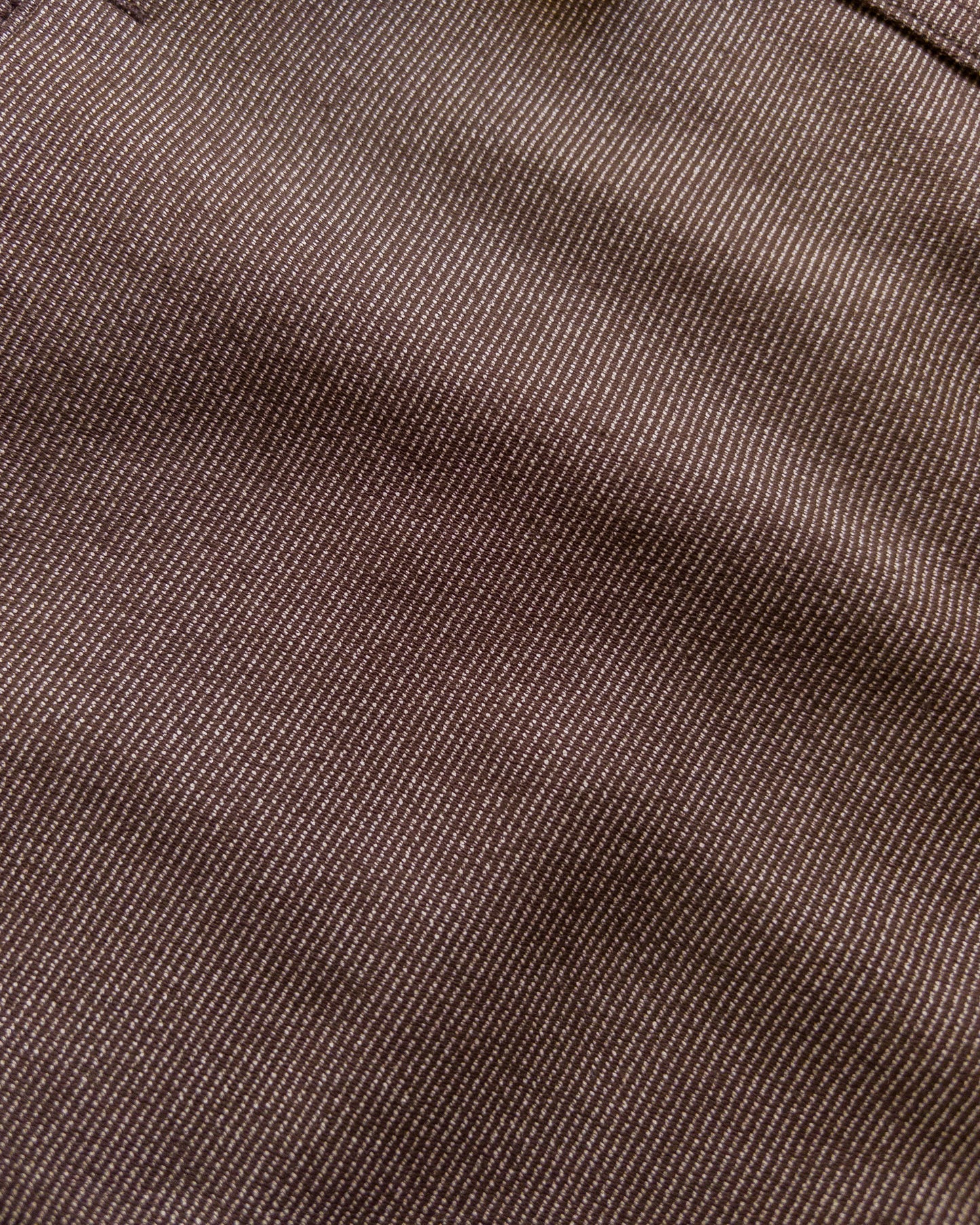 Japanese Wabash Stripe Moleskin Ranch Jacket - Espresso Brown