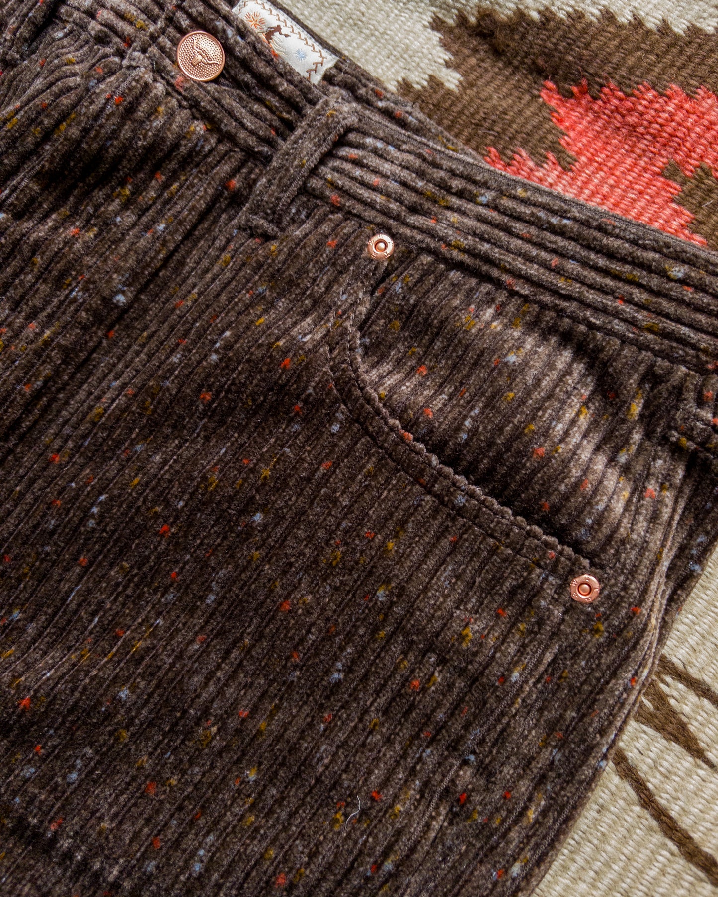 Donegal Corduroy Five Pocket Pants - Rustic Brown
