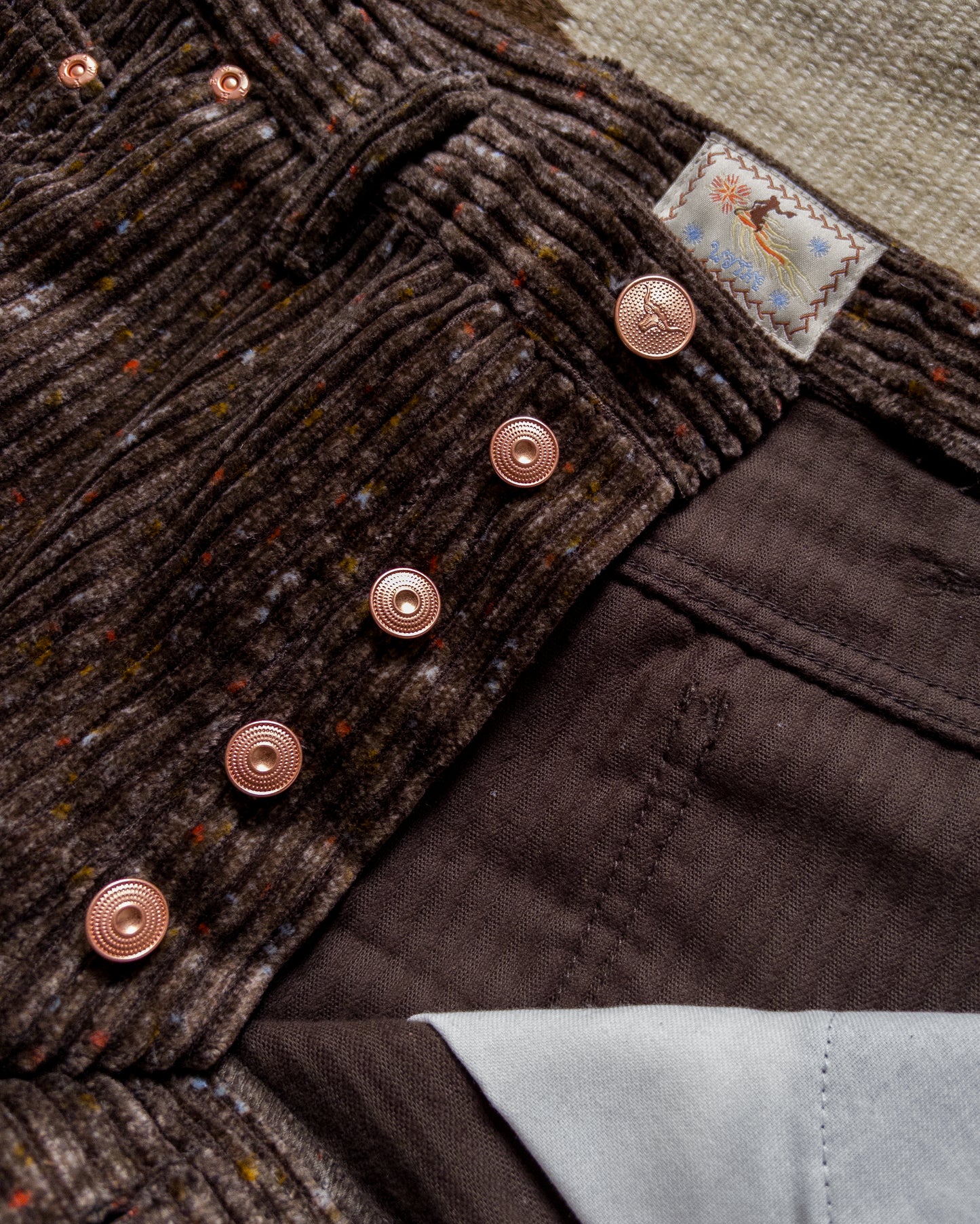 Donegal Corduroy Five Pocket Pants - Rustic Brown