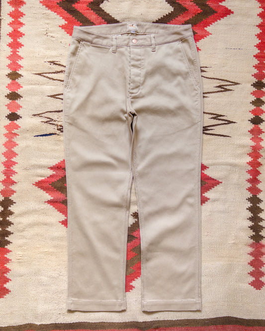 Bedford Cord Flat Front Chinos - Off White