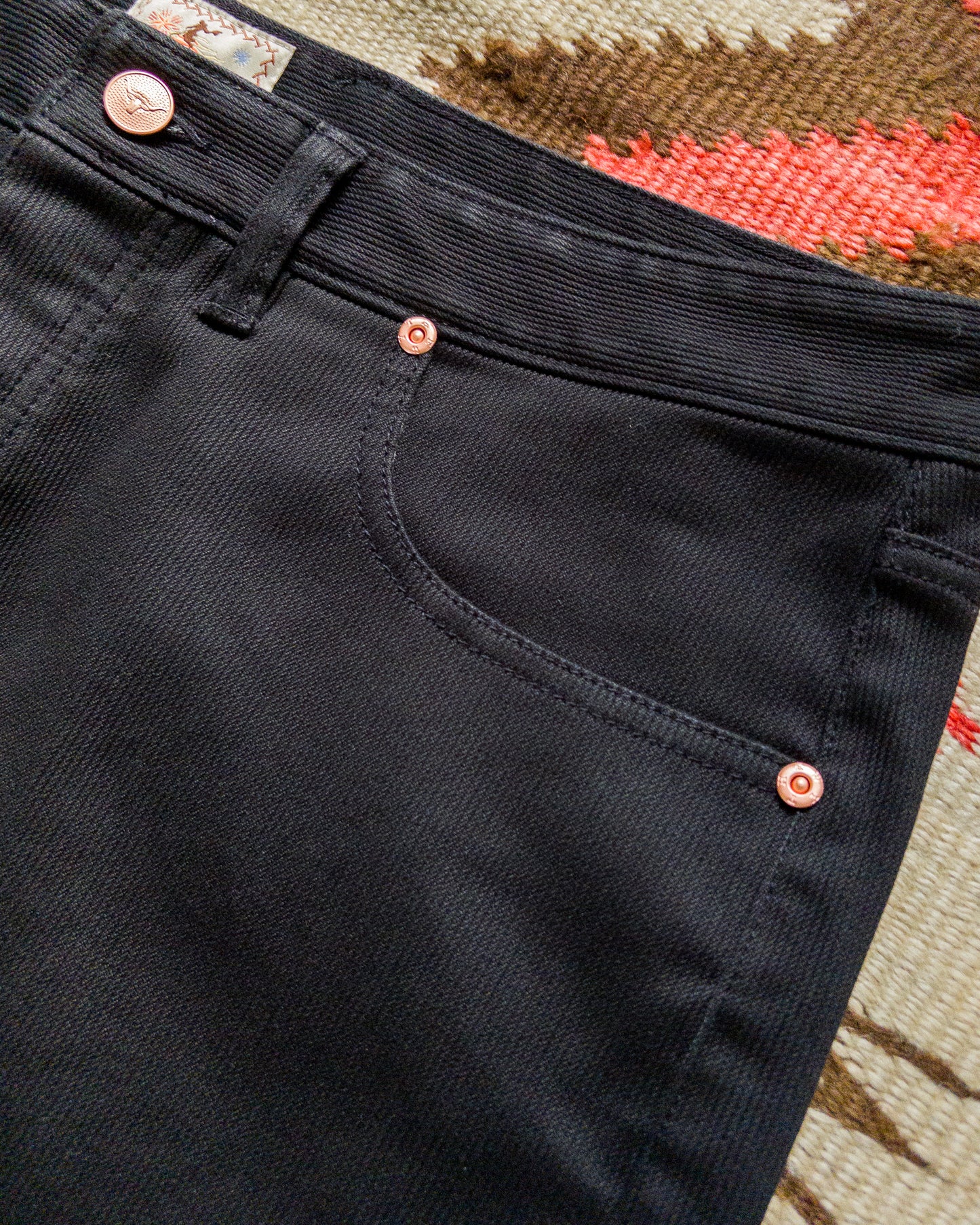 Bedford Cord Five Pocket Pants - Black