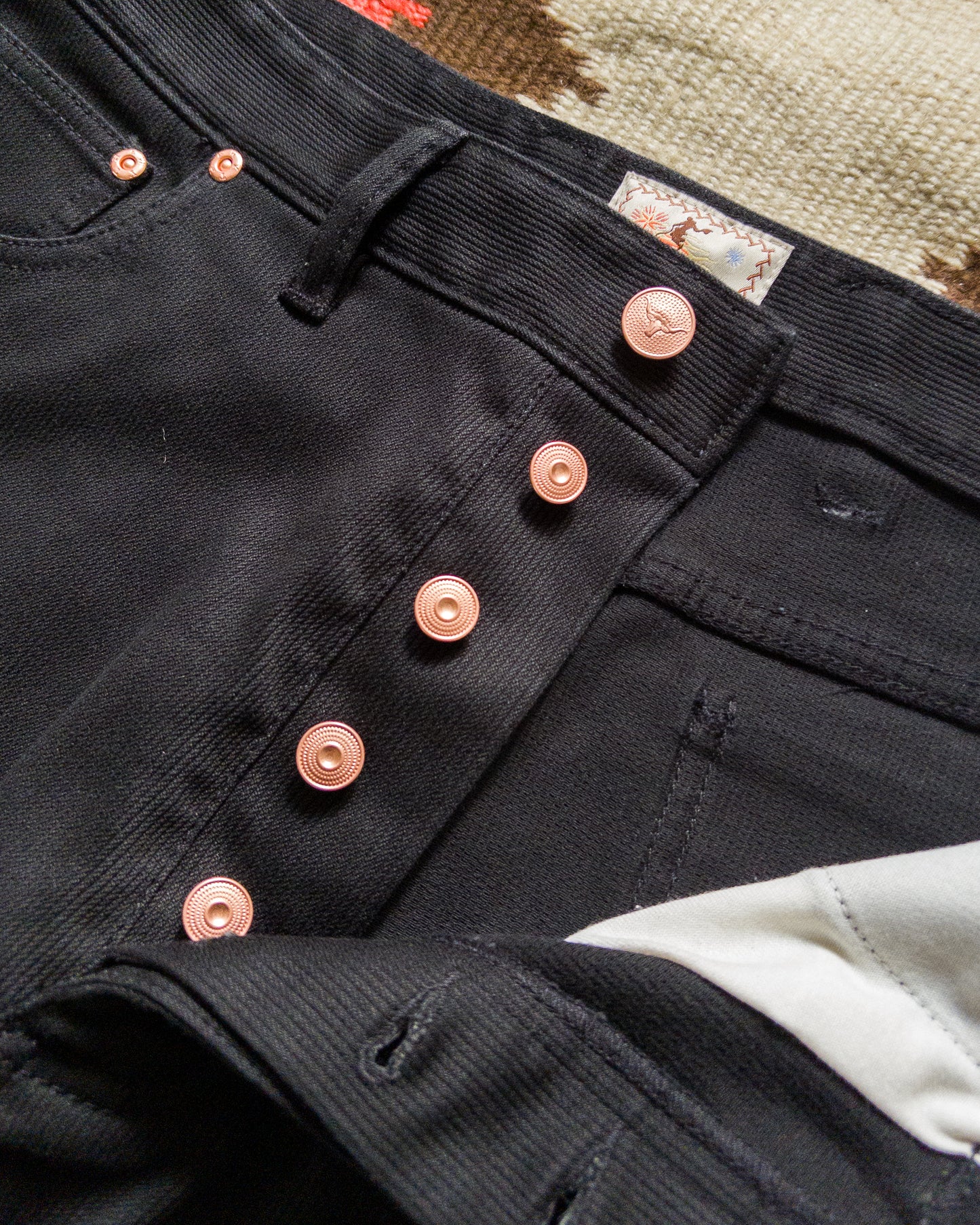 Bedford Cord Five Pocket Pants - Black