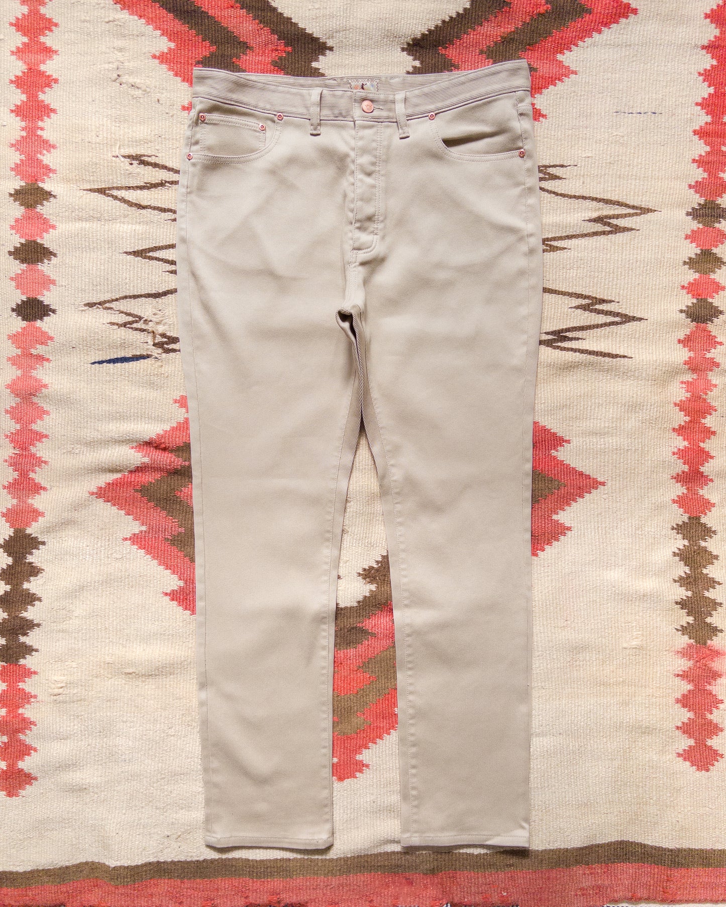 Bedford Cord Five Pocket Pants - Off White