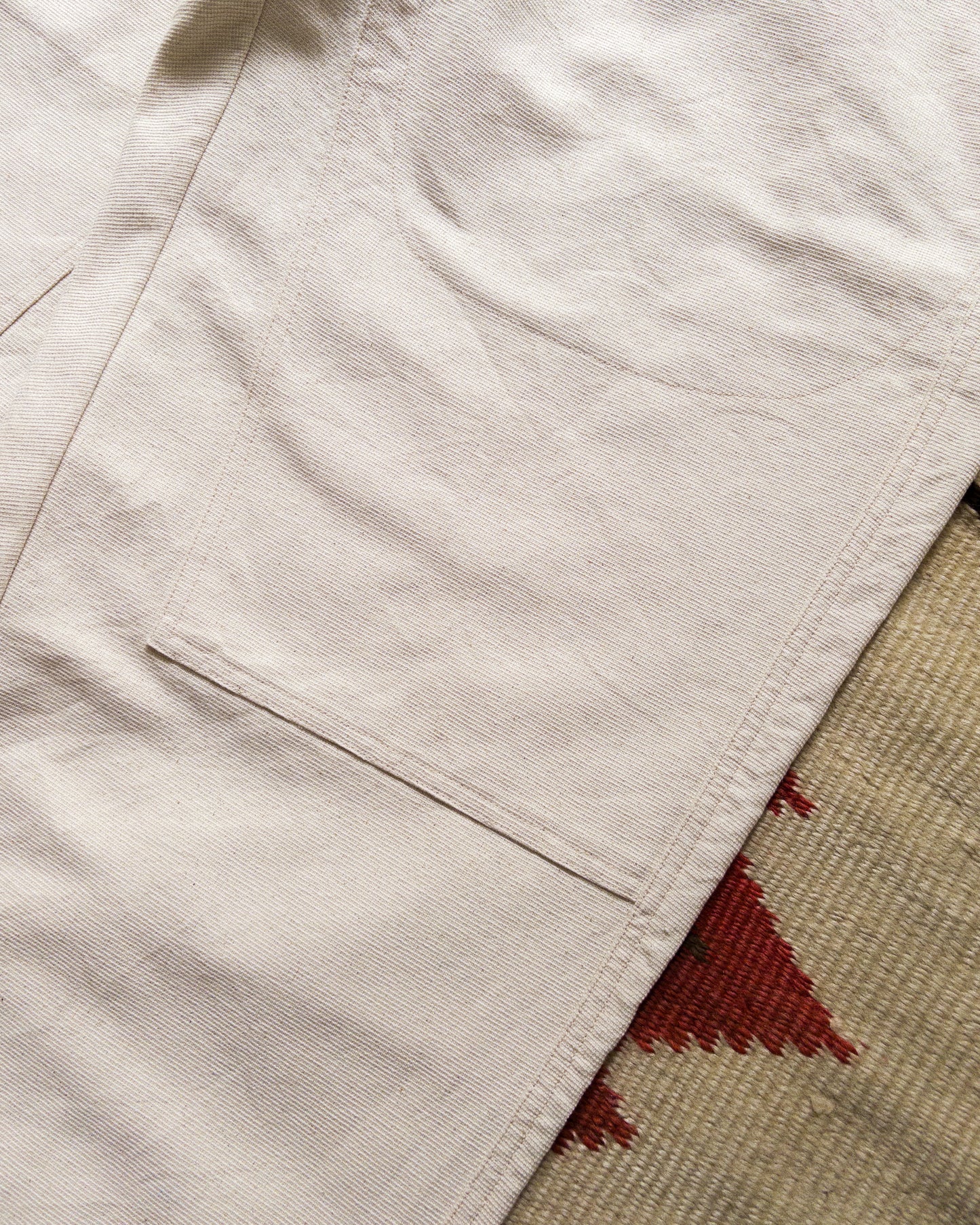 Heavyweight Pinpoint Canvas Chino - Unbleached