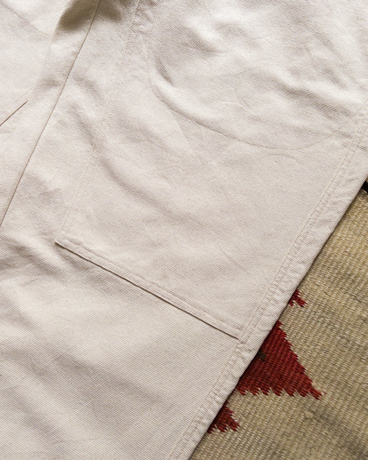Heavyweight Pinpoint Canvas Chino - Unbleached