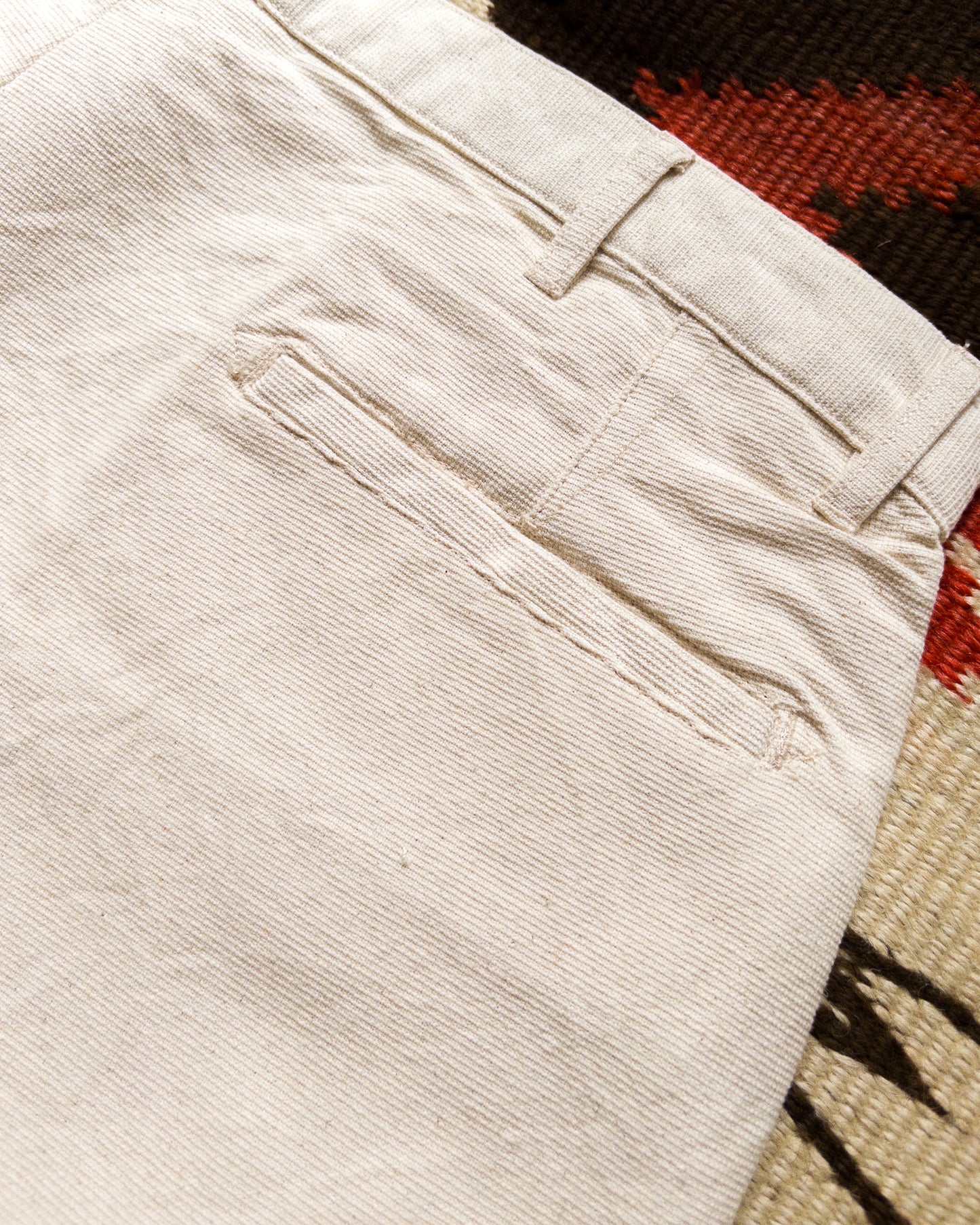 Heavyweight Pinpoint Canvas Chino - Unbleached