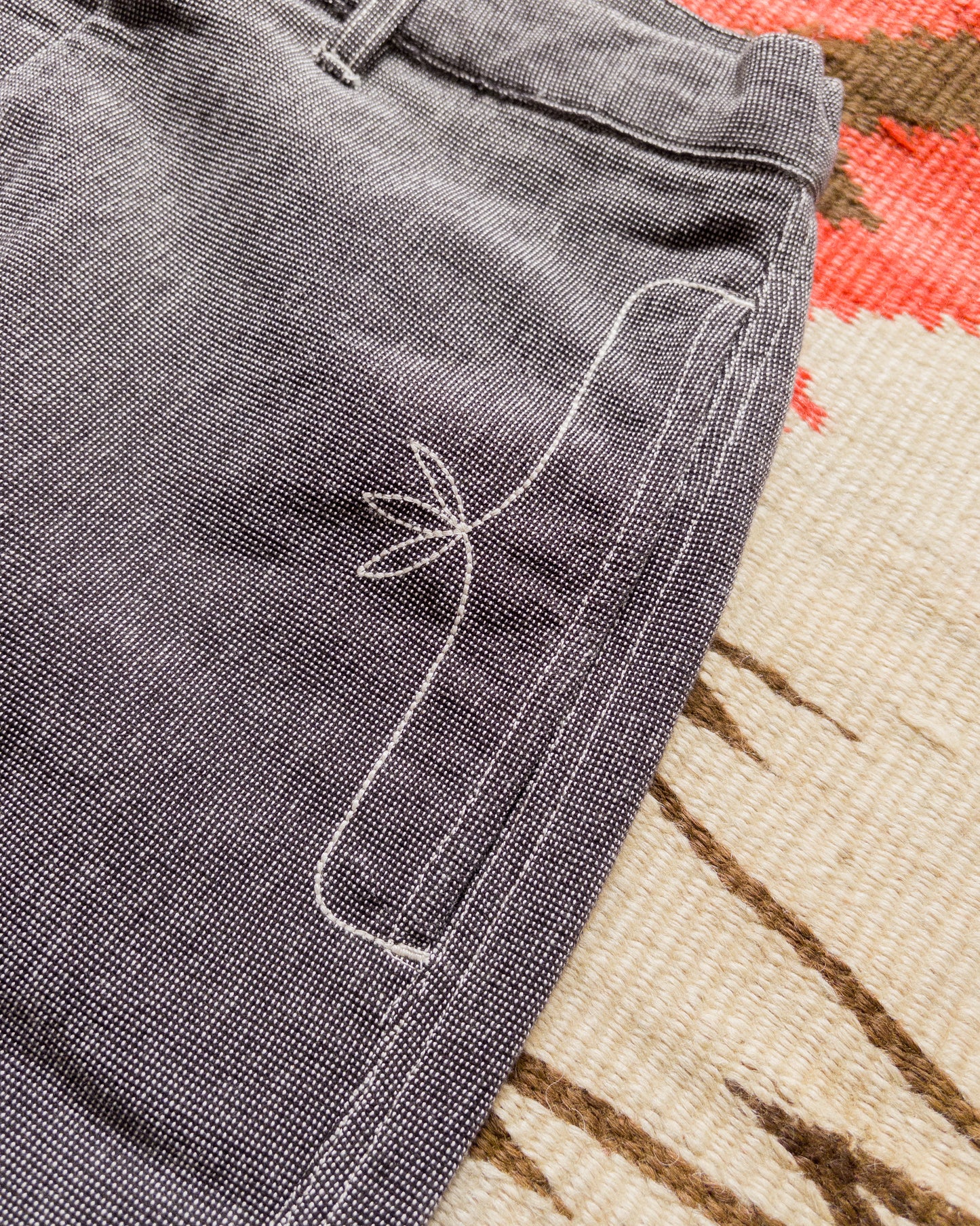 Heavyweight Pinpoint Canvas Chino - Night Sky