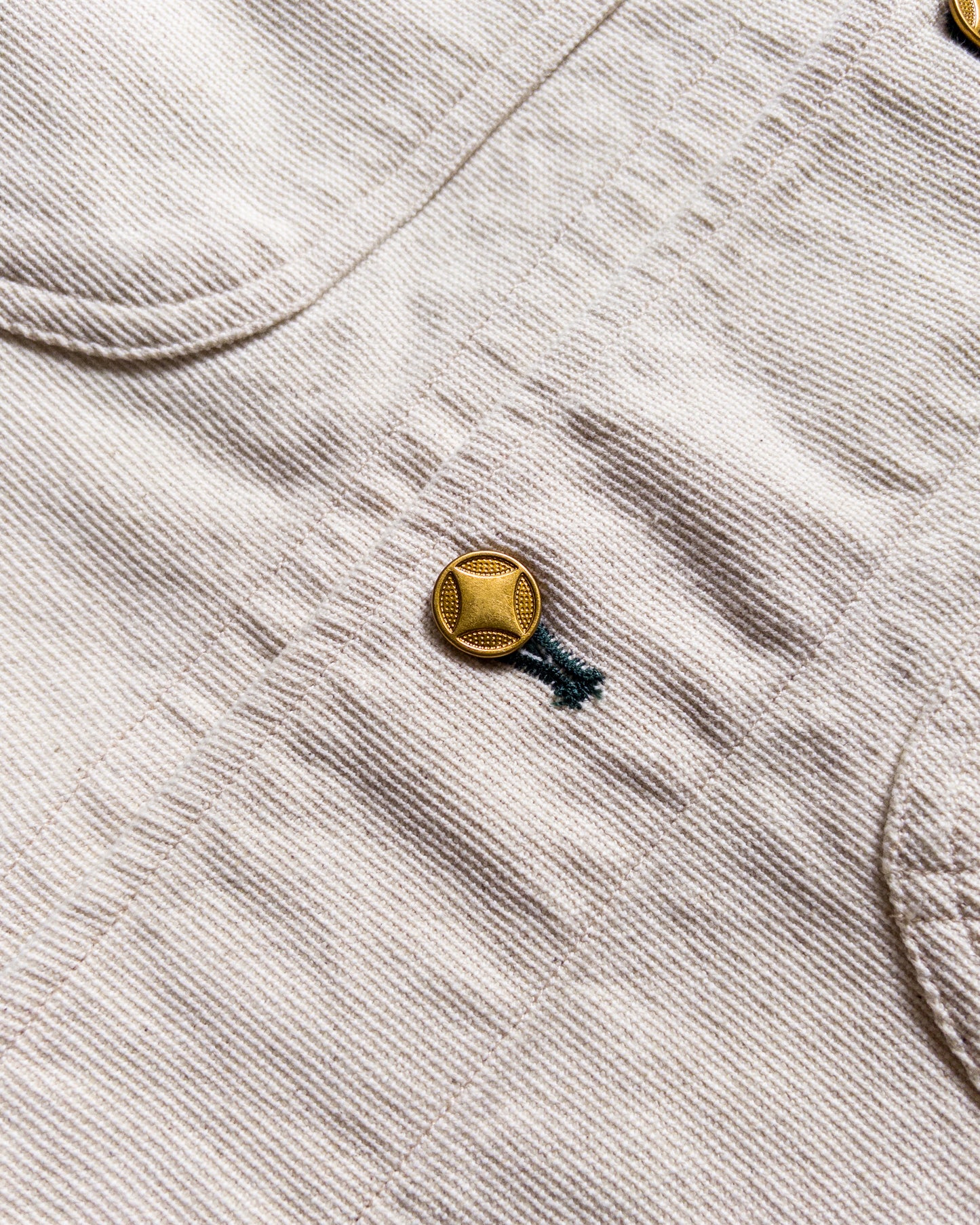 Heavyweight Pinpoint Canvas Barn Jacket - Unbleached