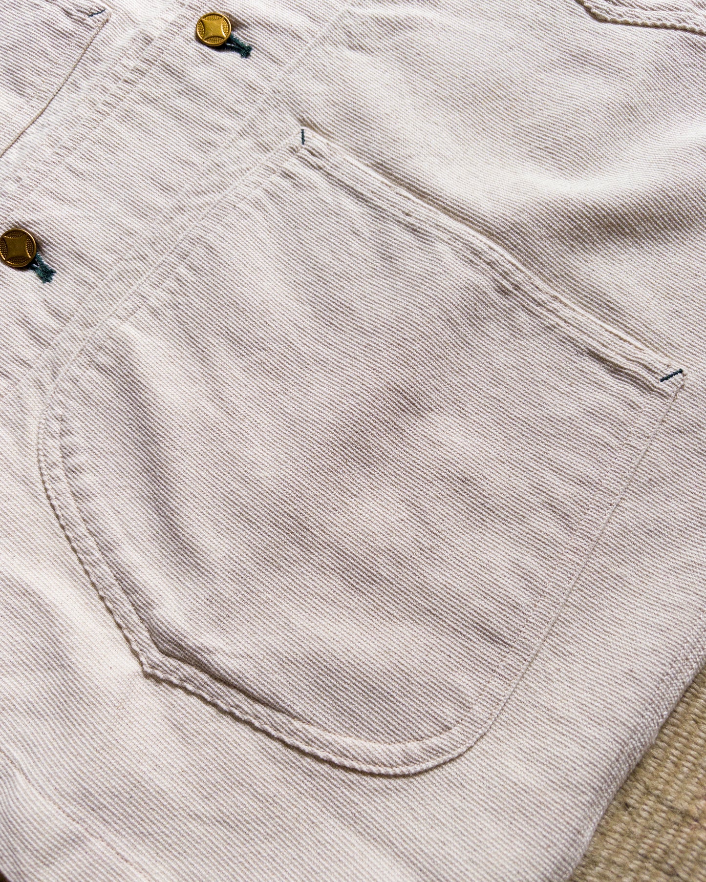 Heavyweight Pinpoint Canvas Barn Jacket - Unbleached