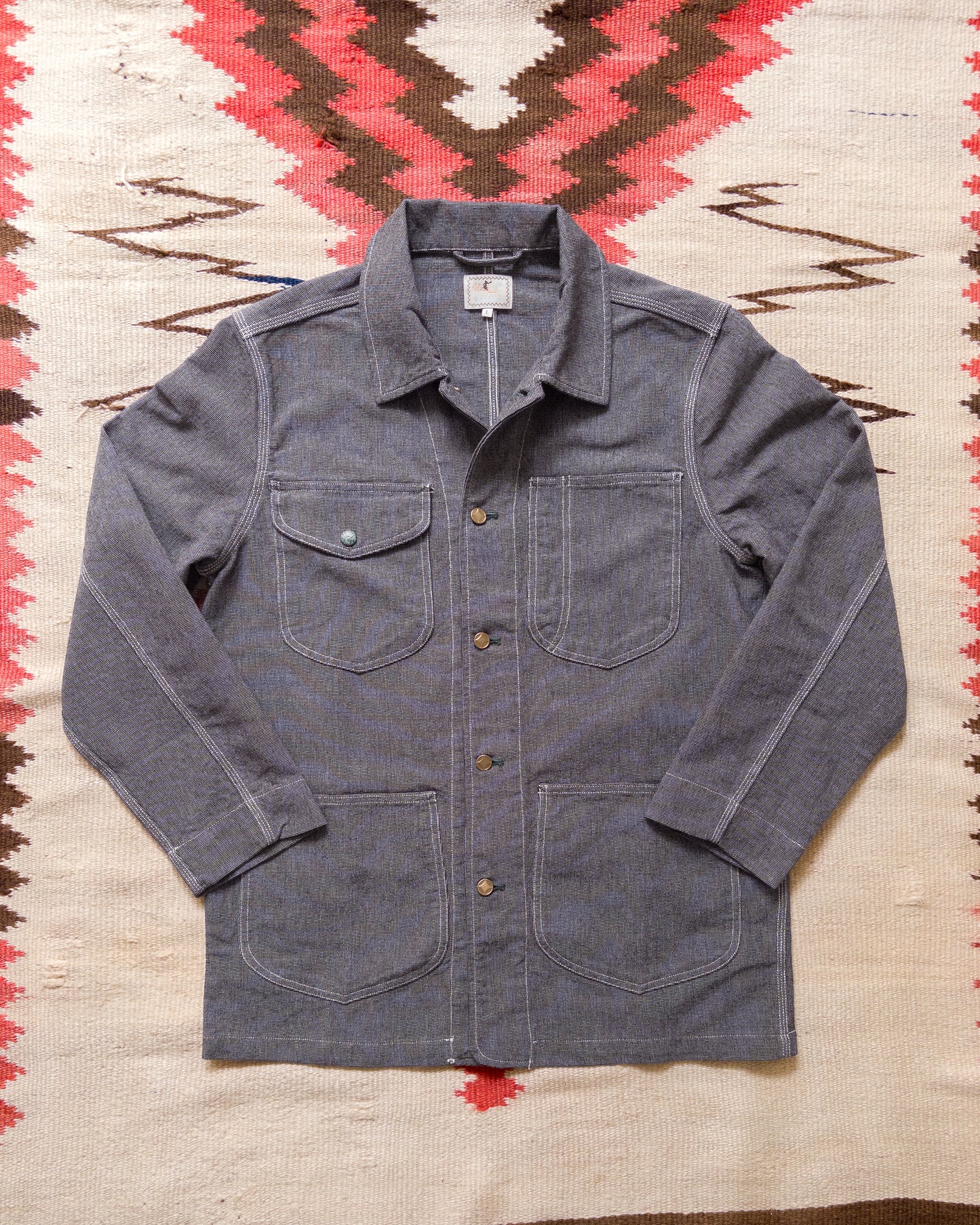 Heavyweight Pinpoint Canvas Barn Jacket - Night Sky