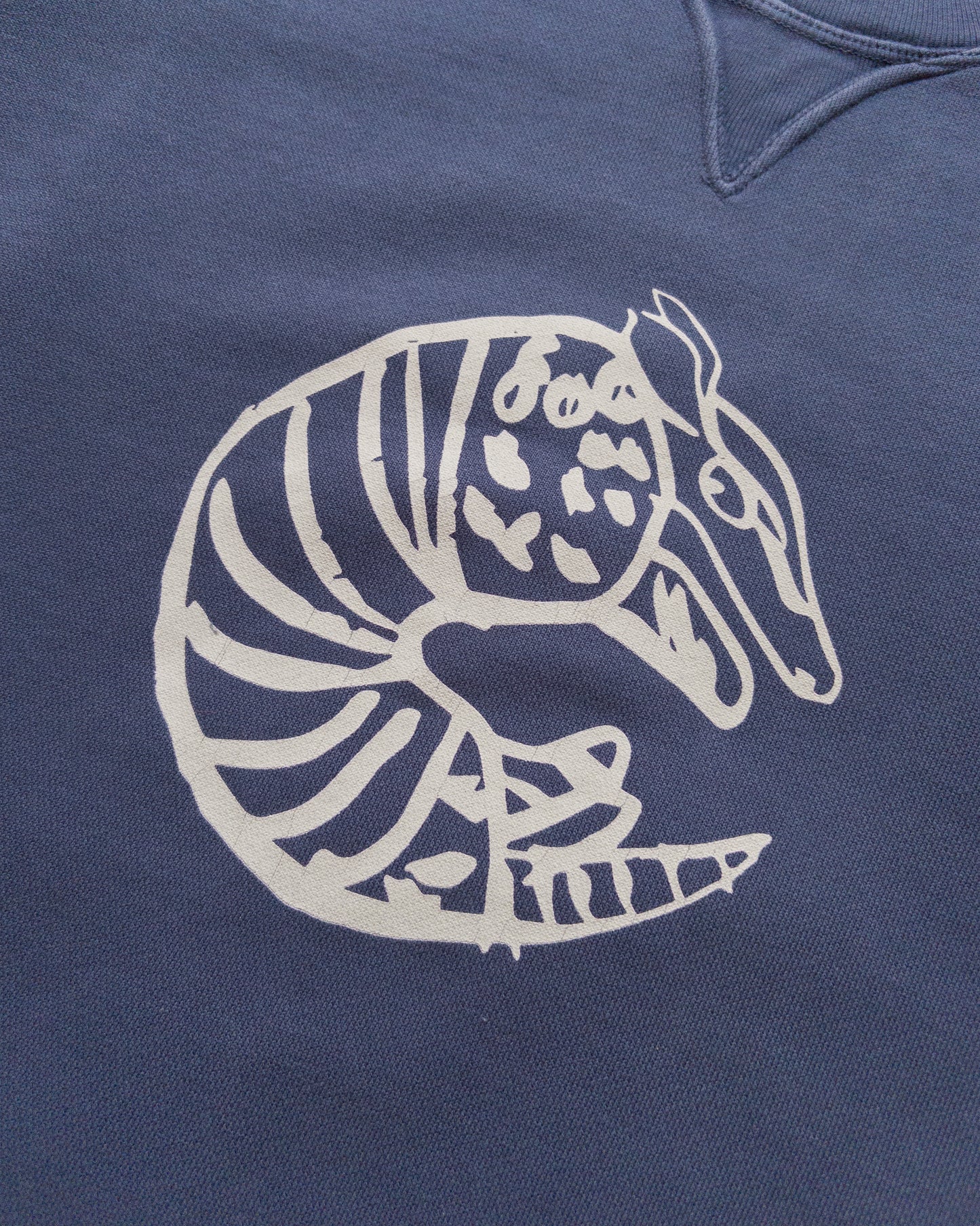 Armadillo Crewneck Sweatshirt - Faded Navy