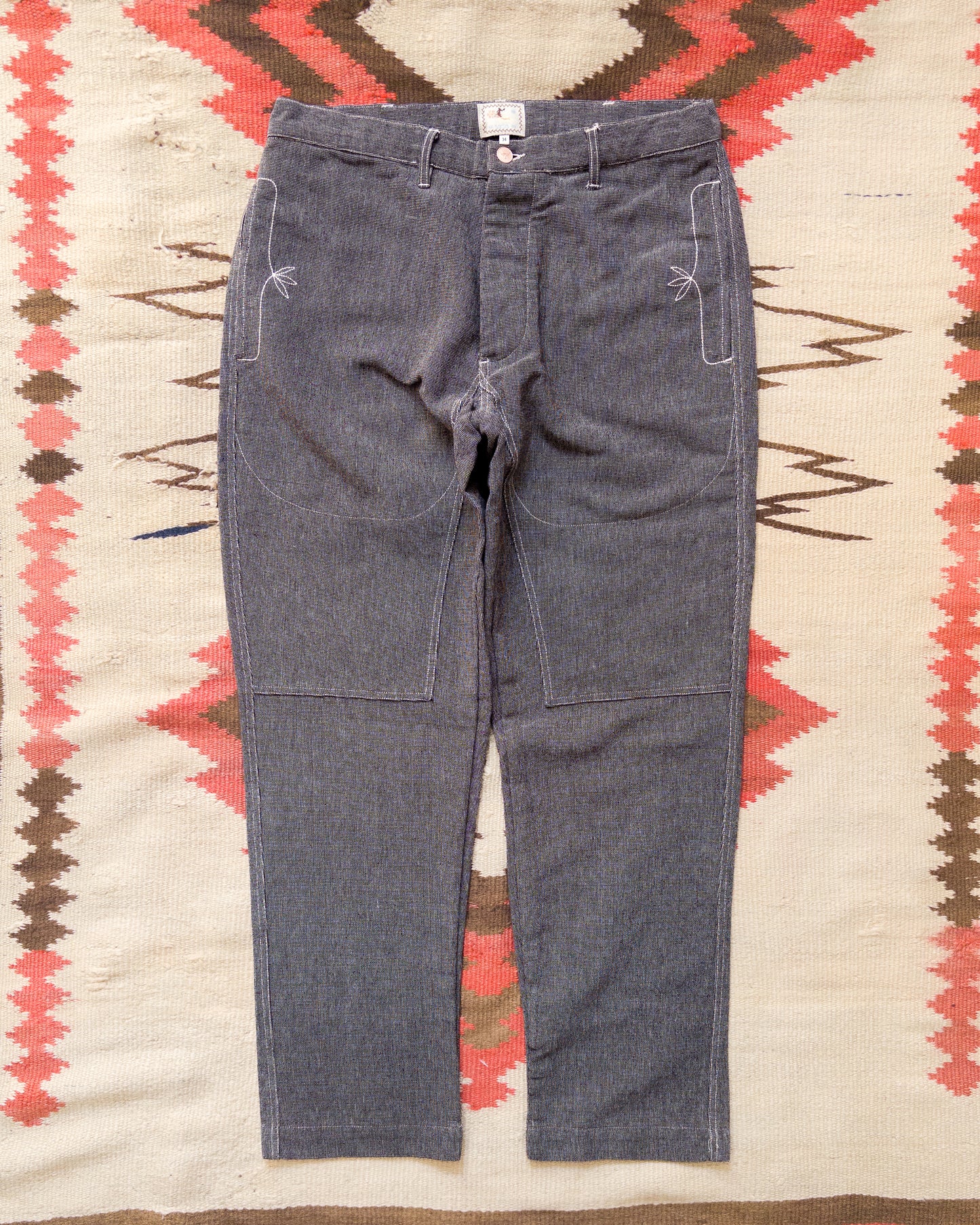 Heavyweight Pinpoint Canvas Chino - Night Sky