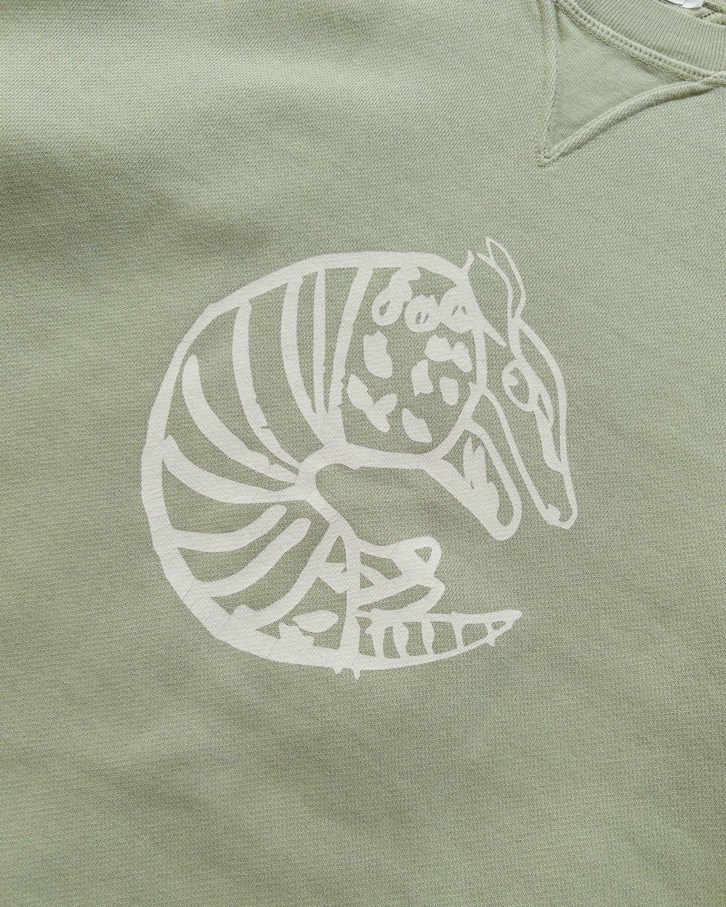Armadillo Crewneck Sweatshirt - Faded Olive