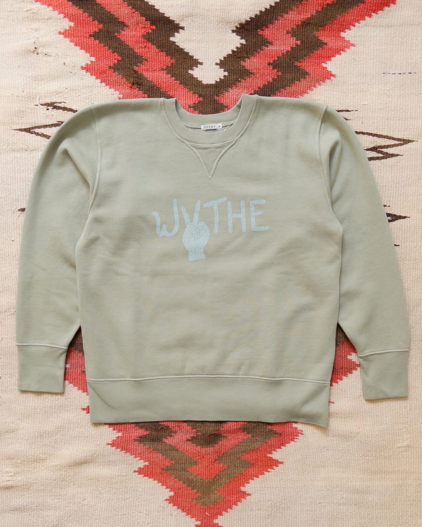 Peace Crewneck Sweatshirt - Faded Olive