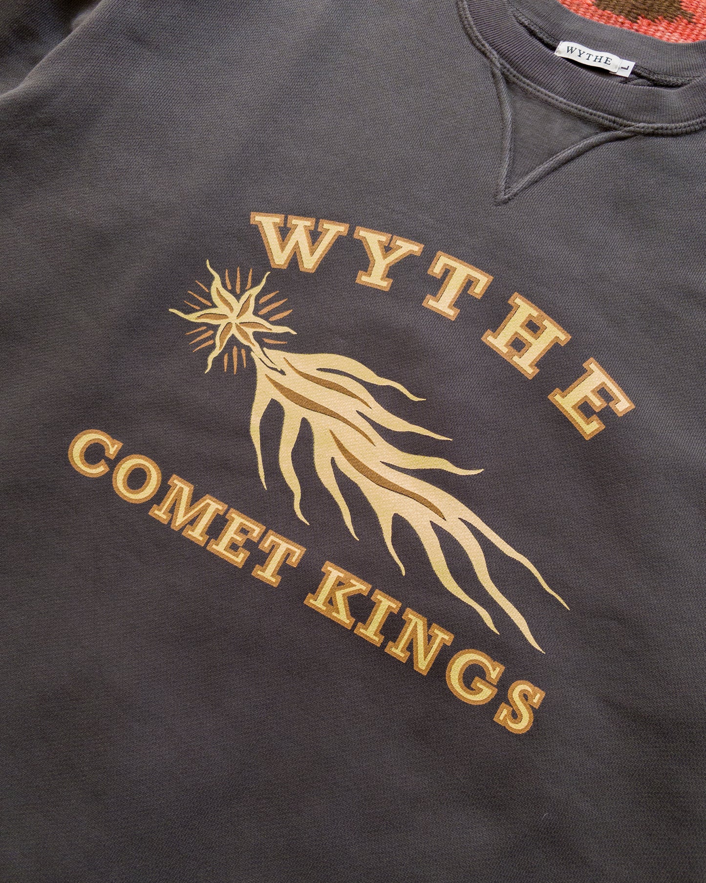 Comet Kings Crewneck Sweatshirt - Faded Black