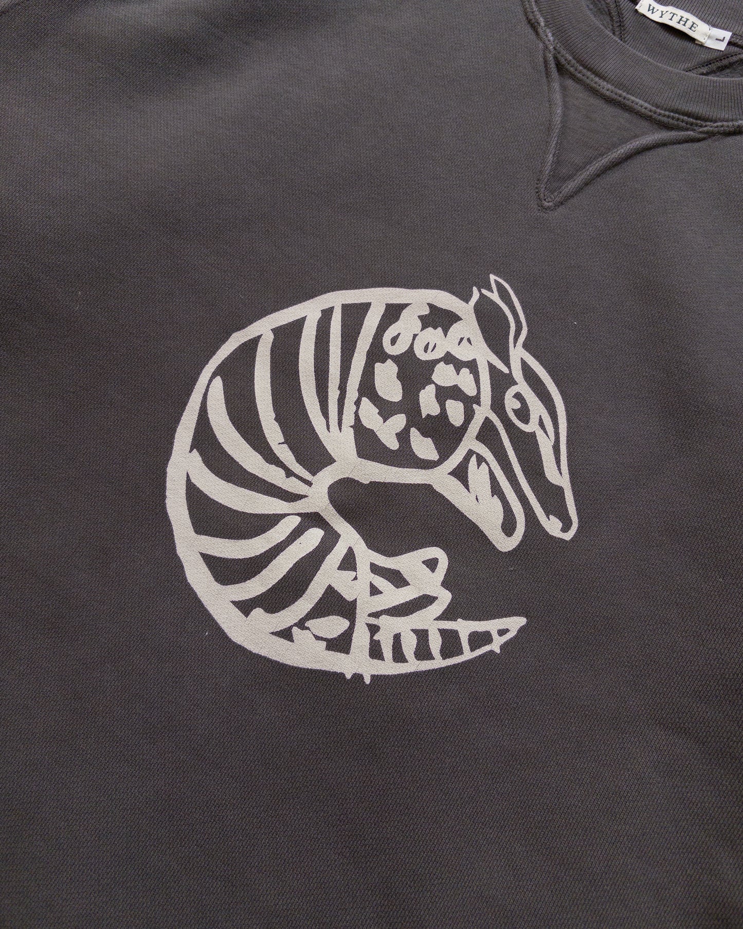 Armadillo Crewneck Sweatshirt - Faded Black