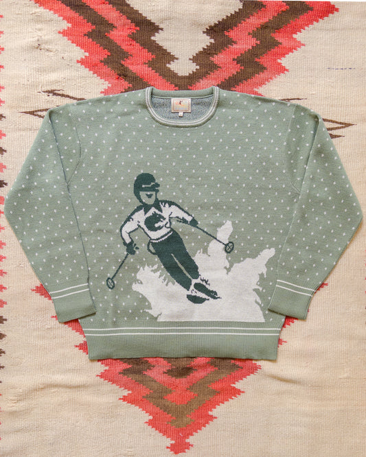 Downhill Crewneck Sweater - Sage