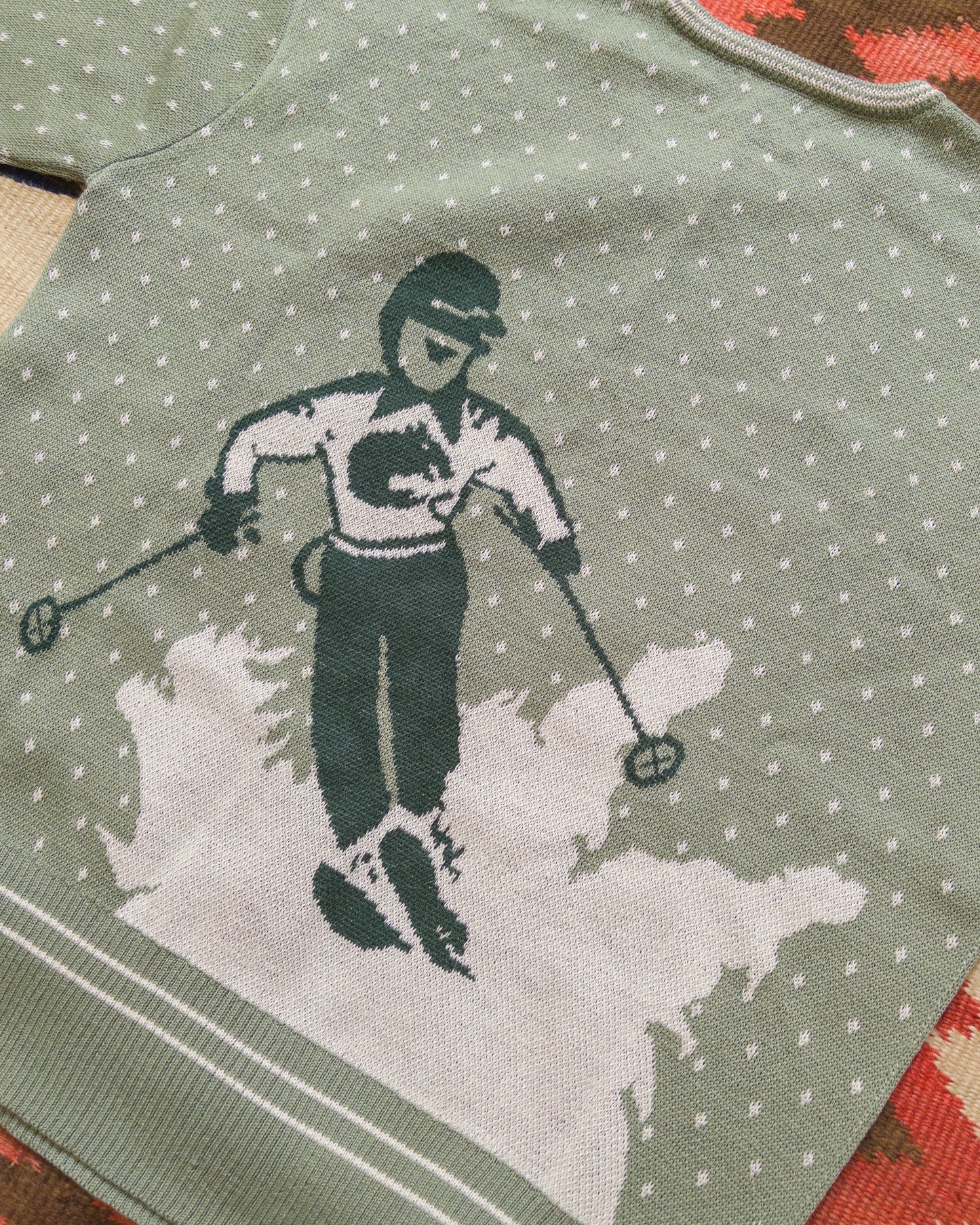 Downhill Crewneck Sweater - Sage