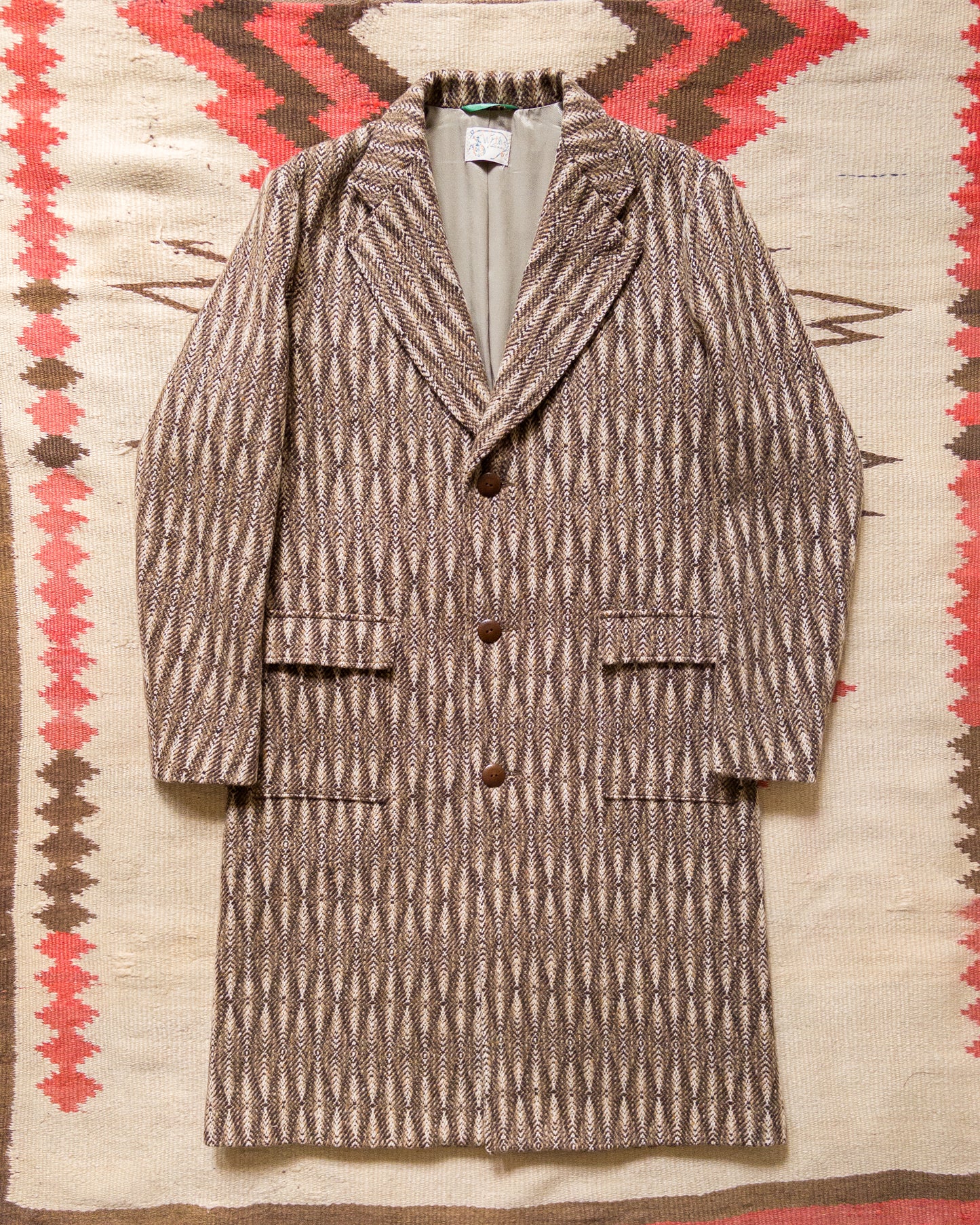 Western Topcoat - Diamond Ombre Tweed