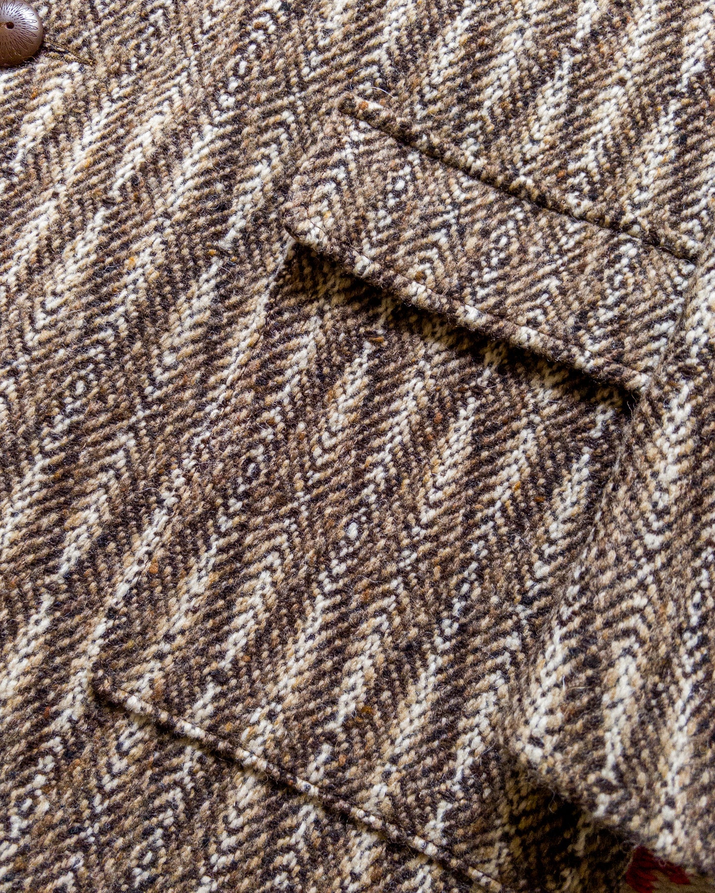 Western Topcoat - Diamond Ombre Tweed