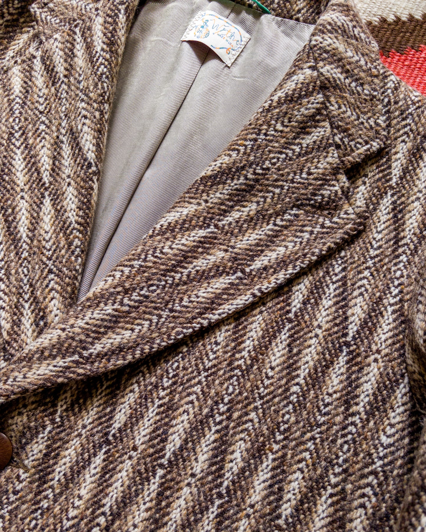 Western Topcoat - Diamond Ombre Tweed