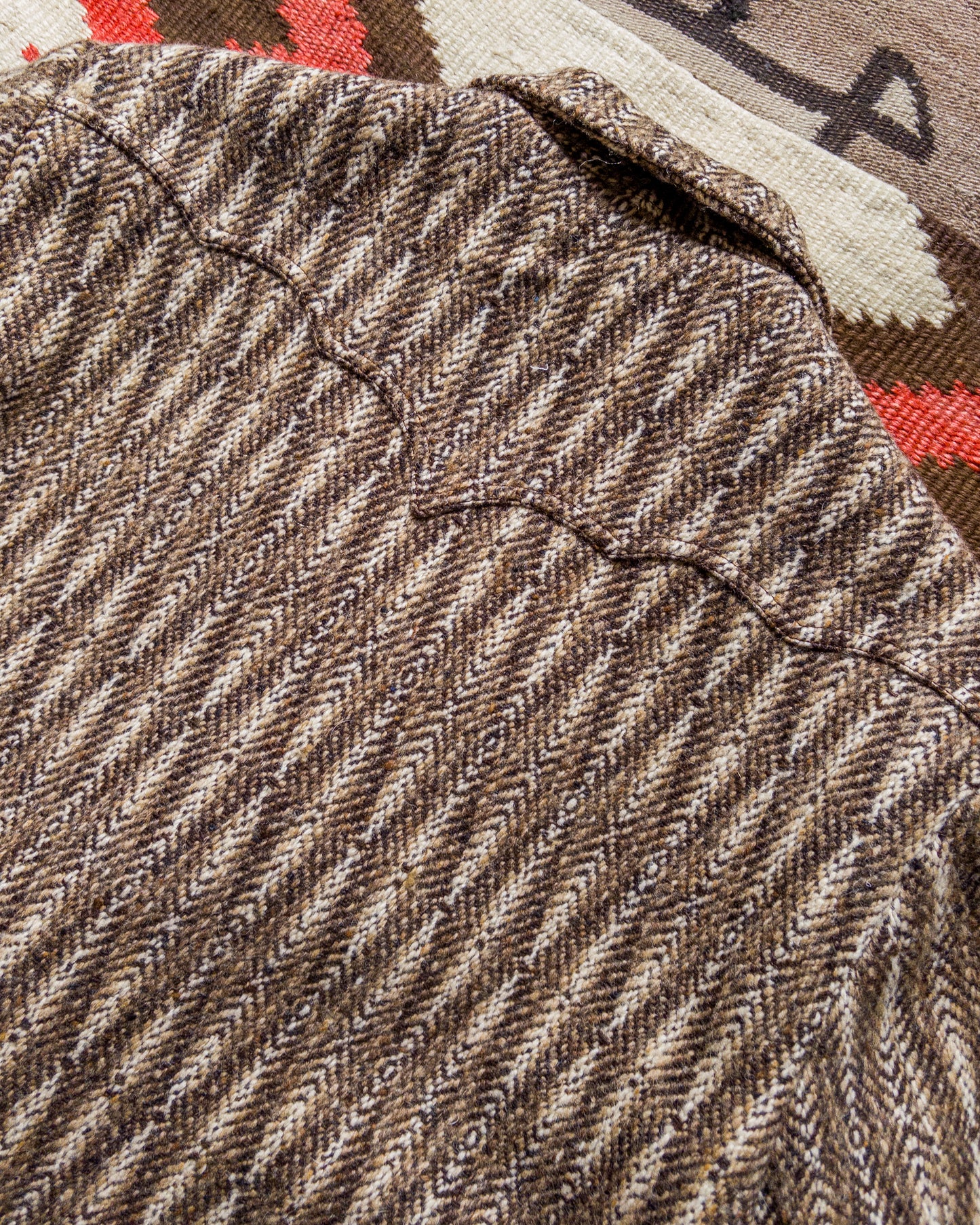 Western Topcoat - Diamond Ombre Tweed