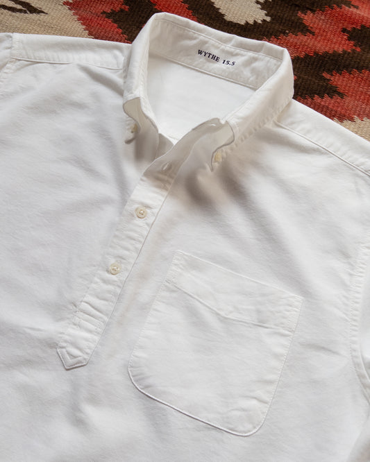 Oxford Cloth Button Down Popover - Classic White