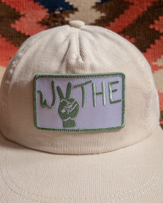 Corduroy Peace Hat - Cream