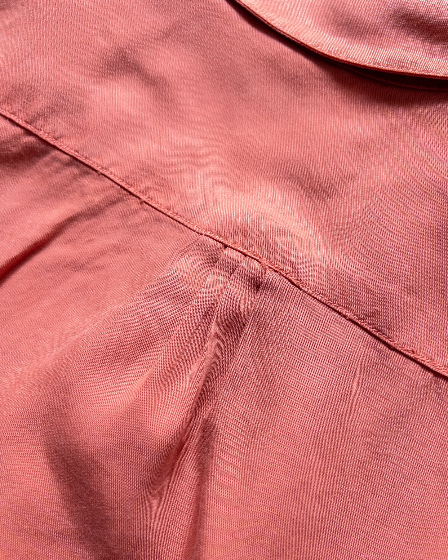 Tencel Gabardine Pearlsnap Shirt - Poppy Red