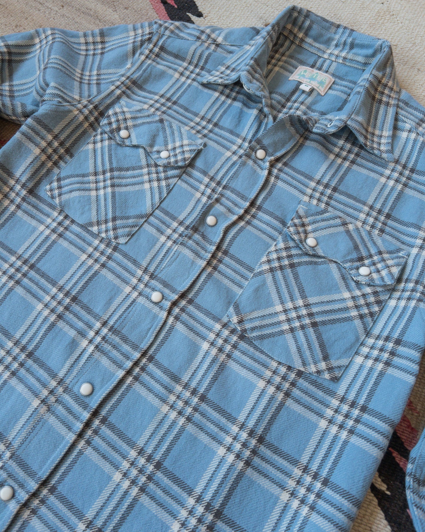 Washed Flannel Pearlsnap Shirt - Rogue River