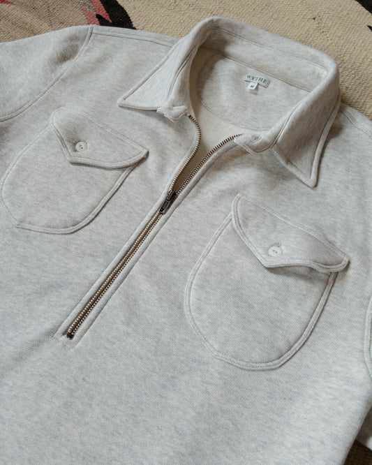 Half-Zip Sweatshirt - Heather Grey