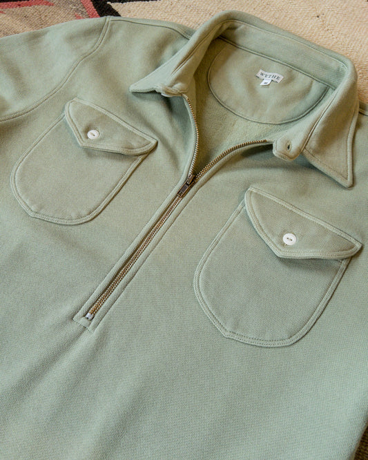 Half-Zip Sweatshirt - Faded Olive