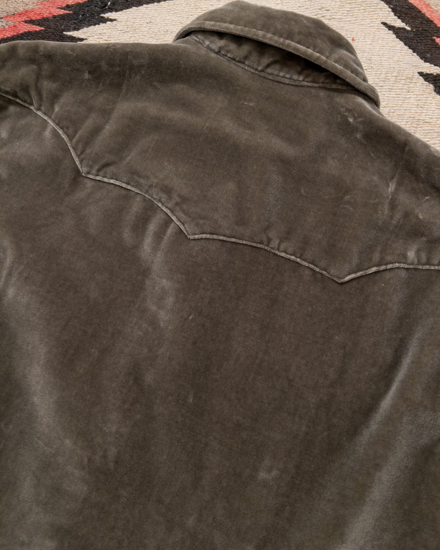 Velvet Pearlsnap Shirt - Smoke