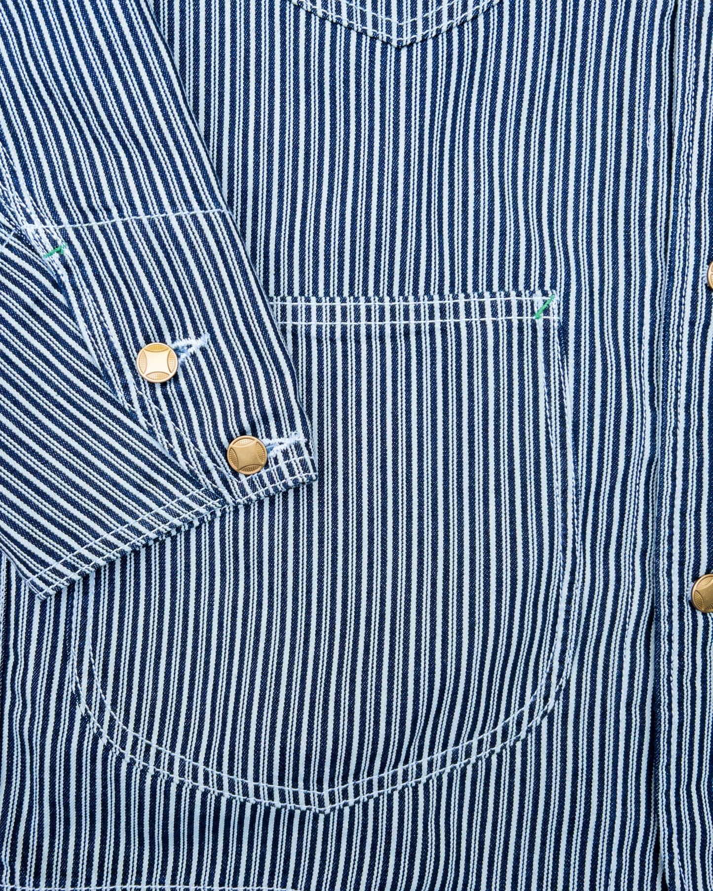 Liberty Stripe Barn Jacket - Rinsed Indigo