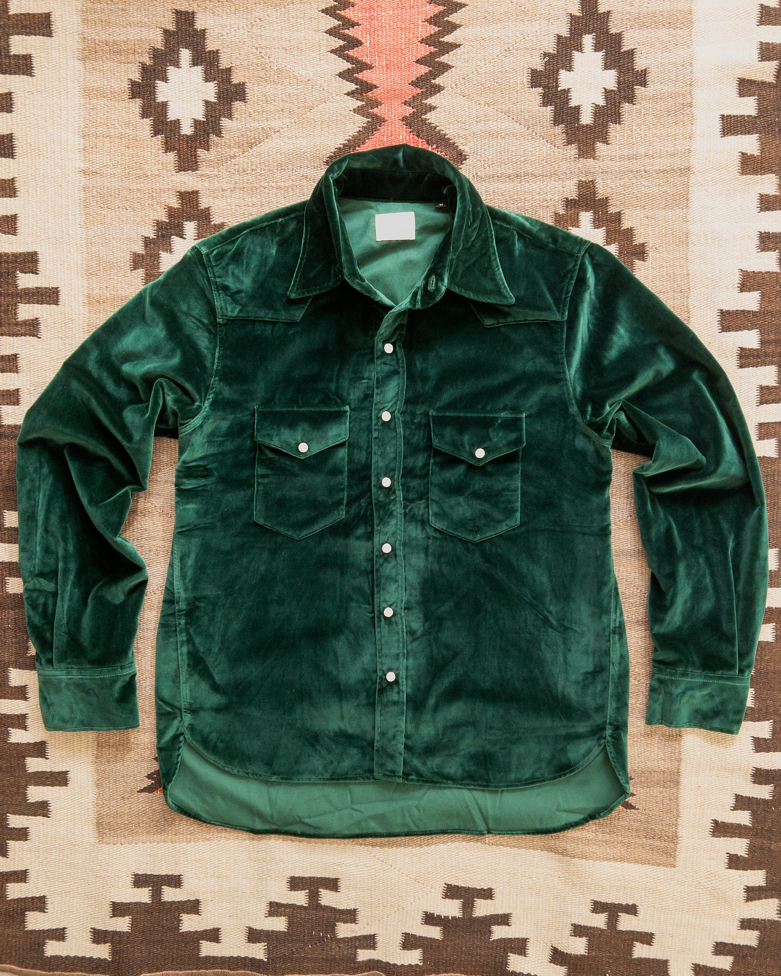 green velvet dress shirt Dark Green Velvet Shirt with luxury buttons