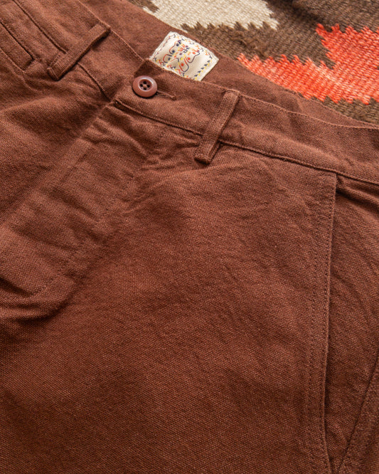 Rustic Plainweave Chino - Chocolate Brown