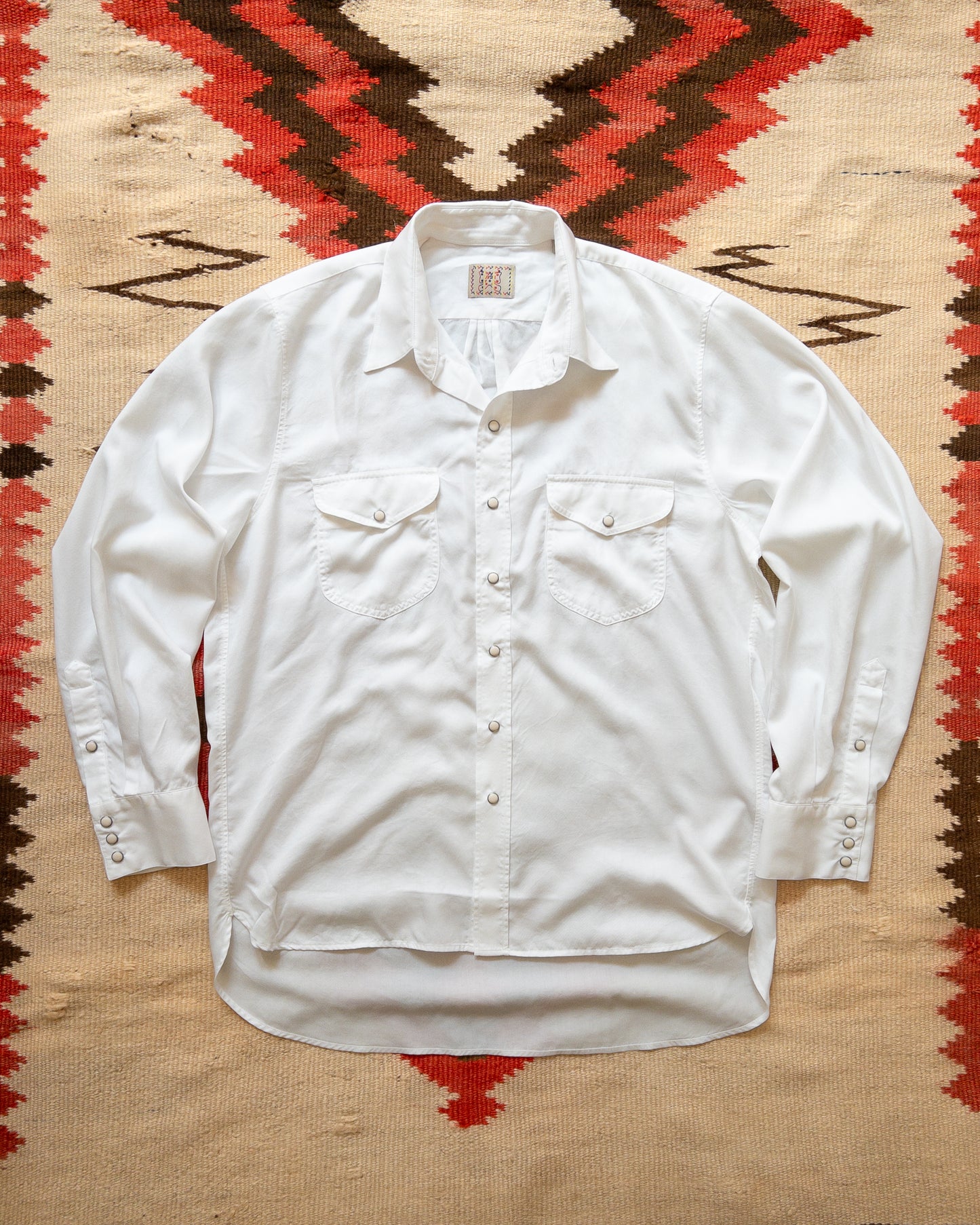 Tencel Gabardine Pearlsnap Shirt - Natural