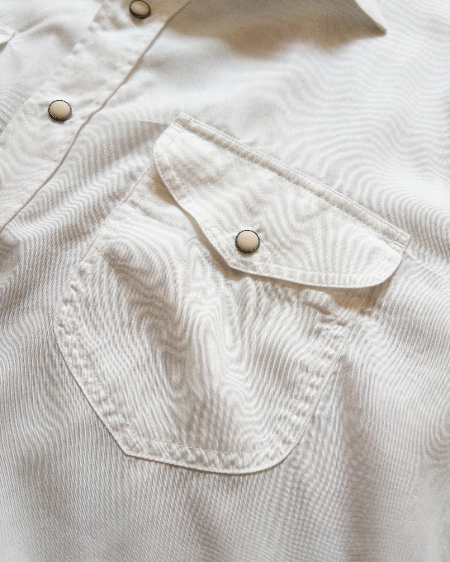 Tencel Gabardine Pearlsnap Shirt - Natural