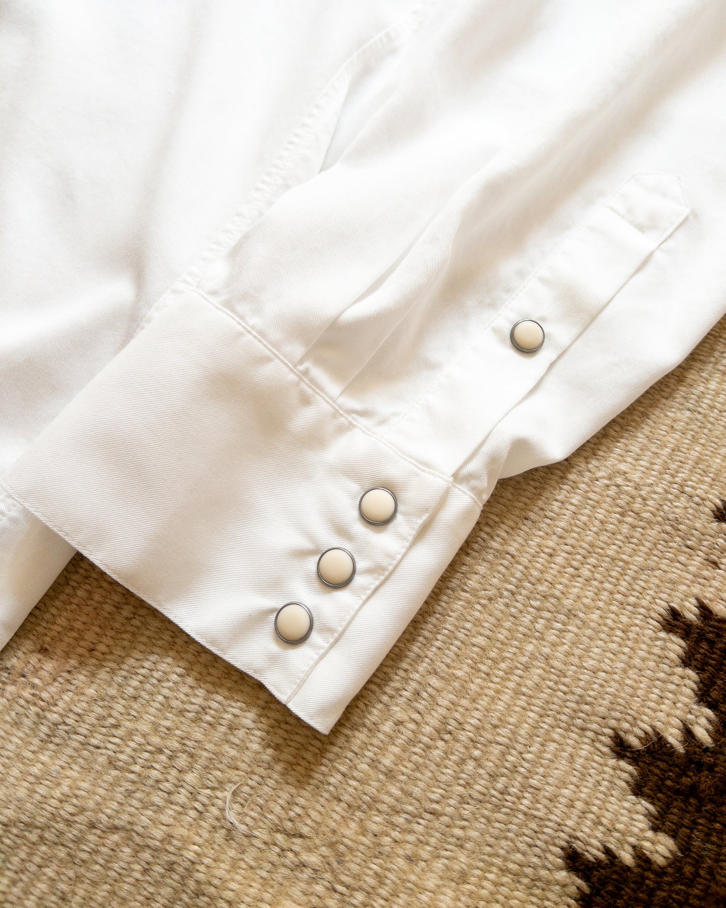 Tencel Gabardine Pearlsnap Shirt - Natural