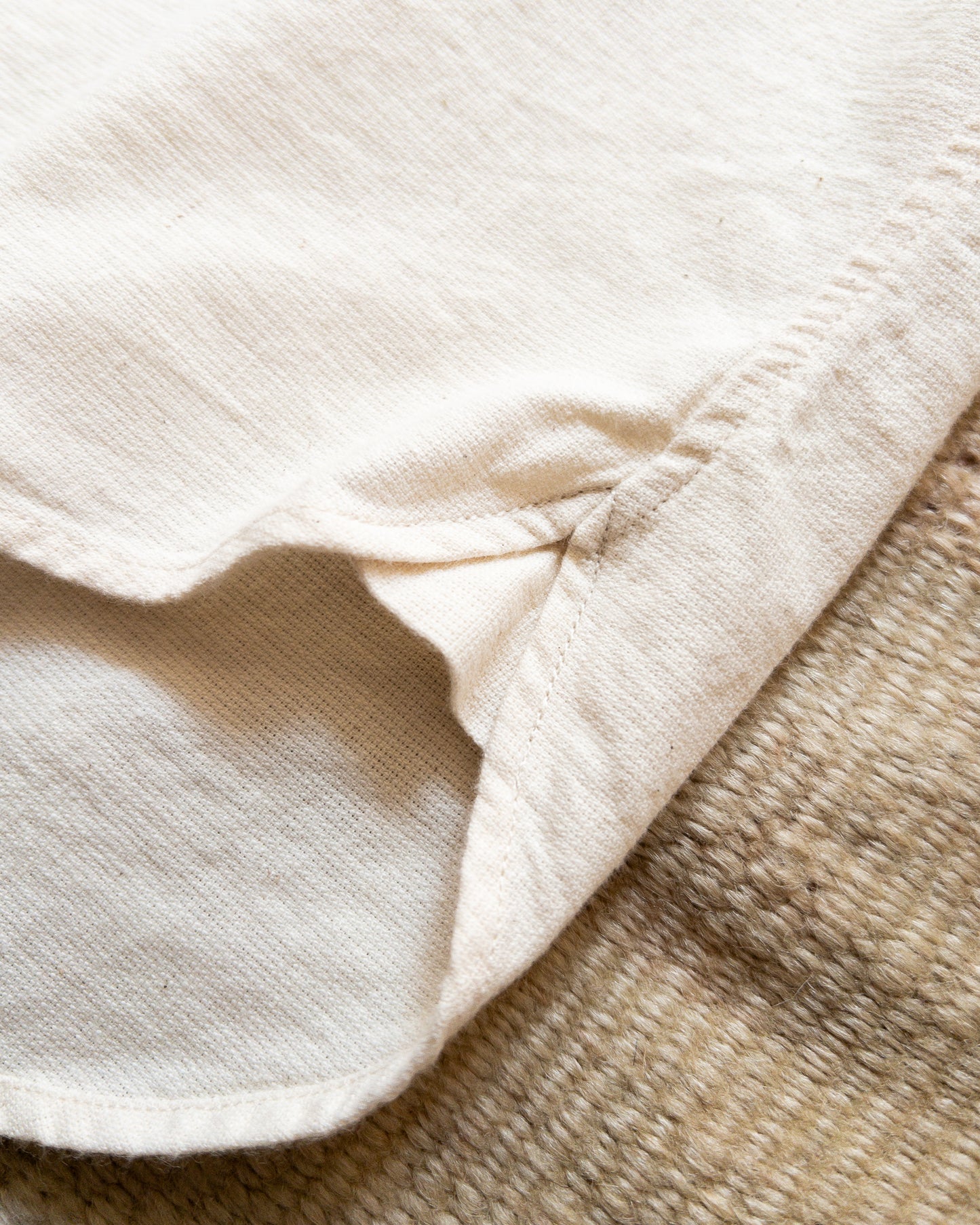 Aertex Half-Zip Shirt - Unbleached