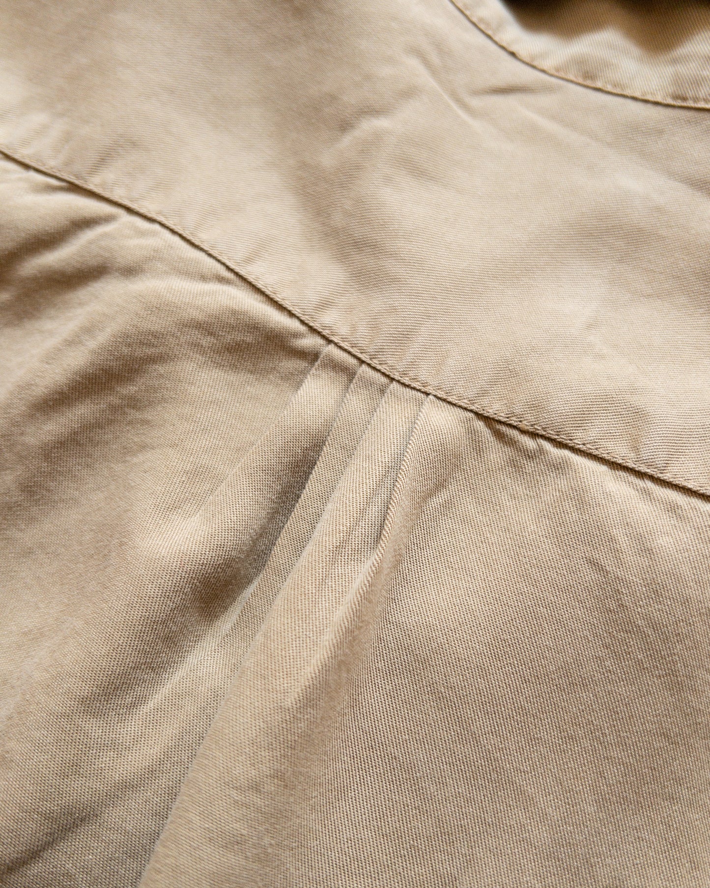 Tencel Gabardine Pearlsnap Shirt - Camp Khaki