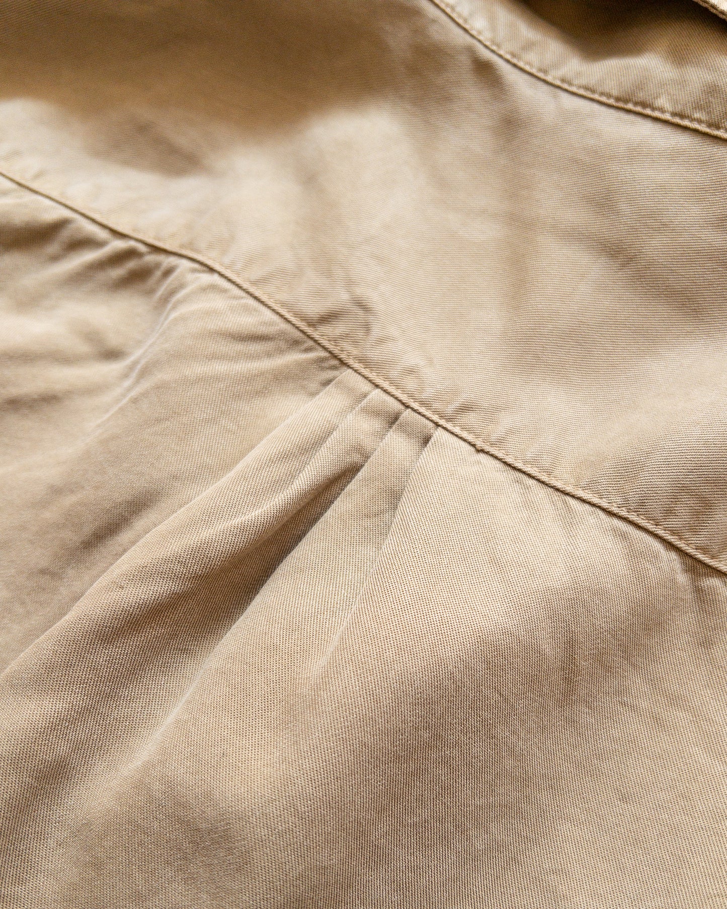 Tencel Gabardine Patio Shirt - Camp Khaki