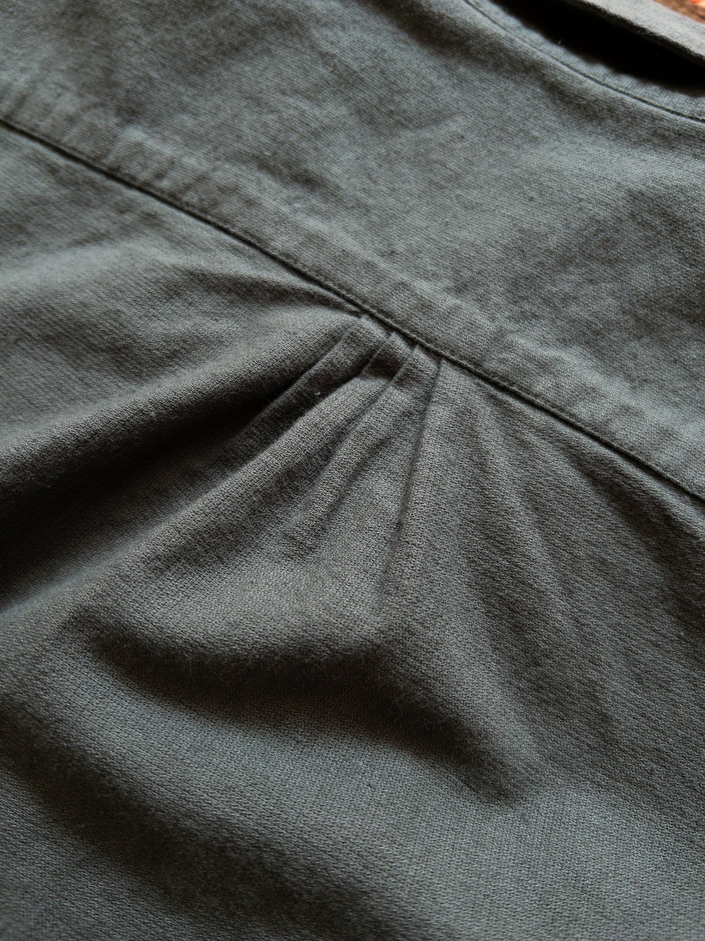 Aertex Half-Zip Shirt - Faded Black