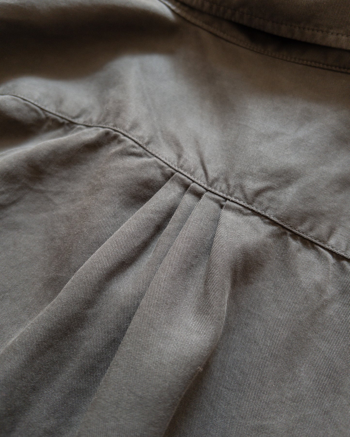 Tencel Gabardine Patio Shirt - Faded Black