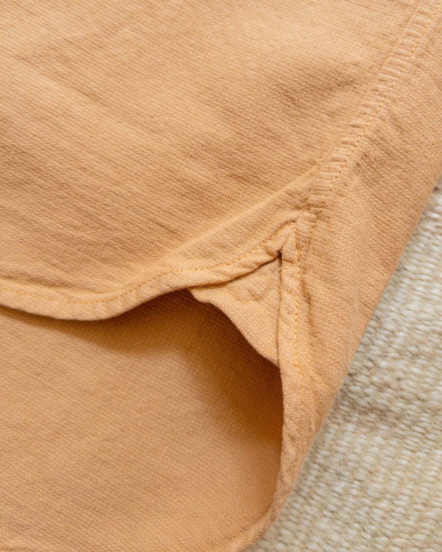 Aertex Half-Zip Shirt - Apricot